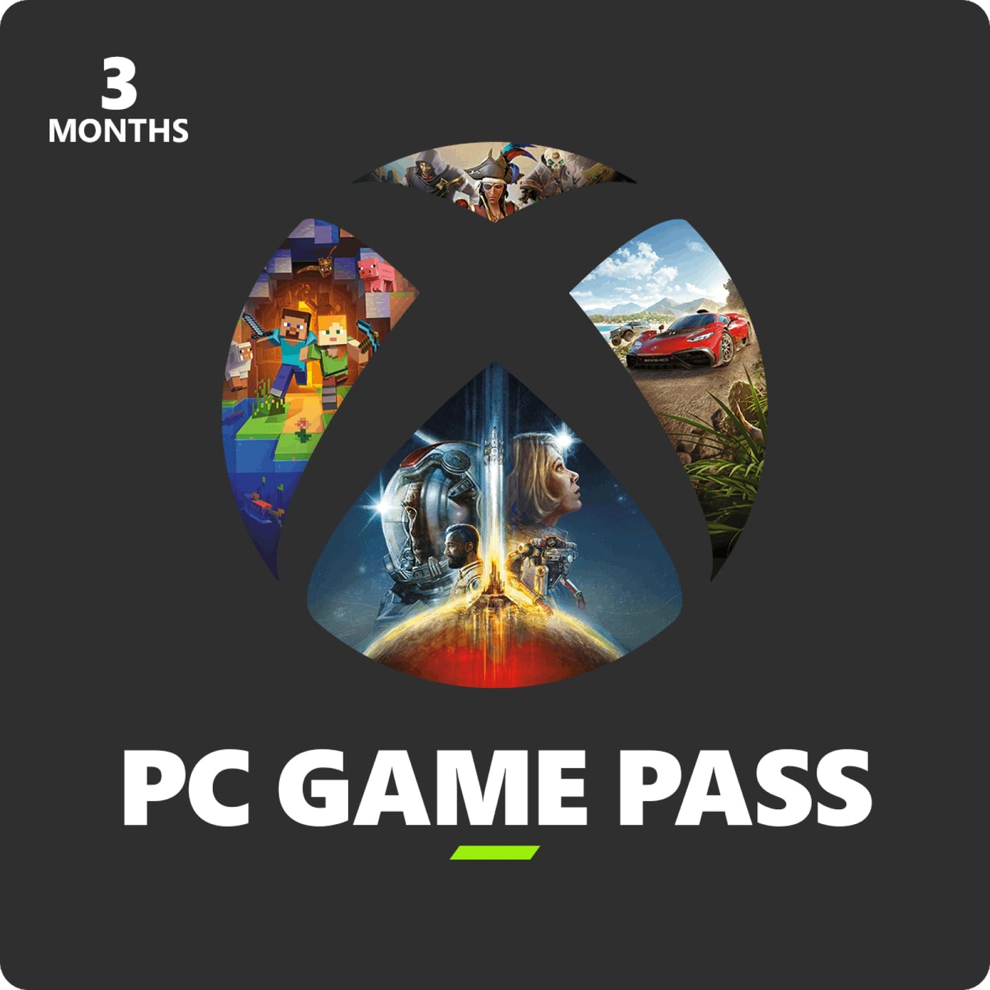 PC Game Pass – 3 Month Membership – Windows [Digital Code]